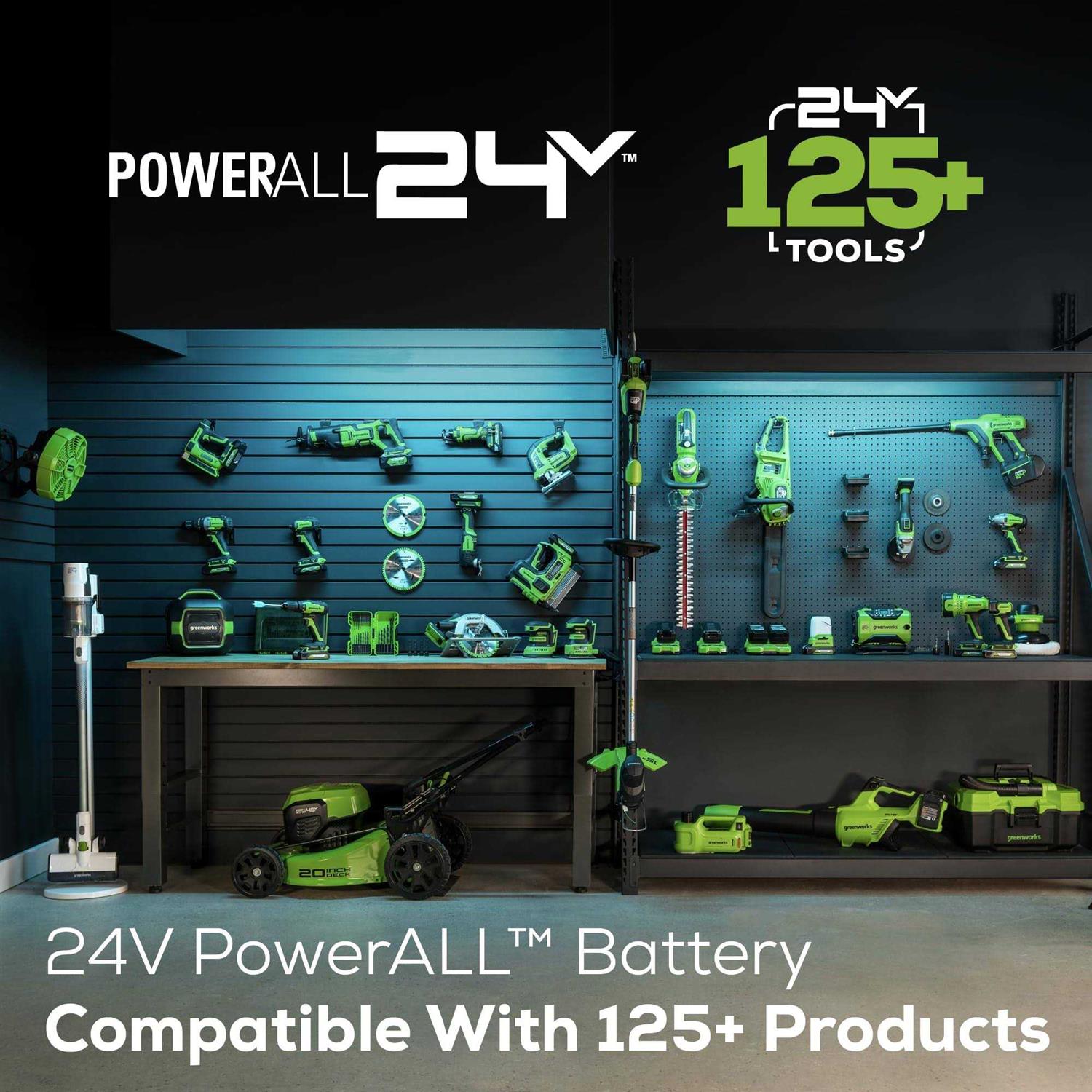 Greenworks 48V Cordless Axial Leaf Blower, 2.0Ah Batteries and Dual Port Charger Included - Image 4