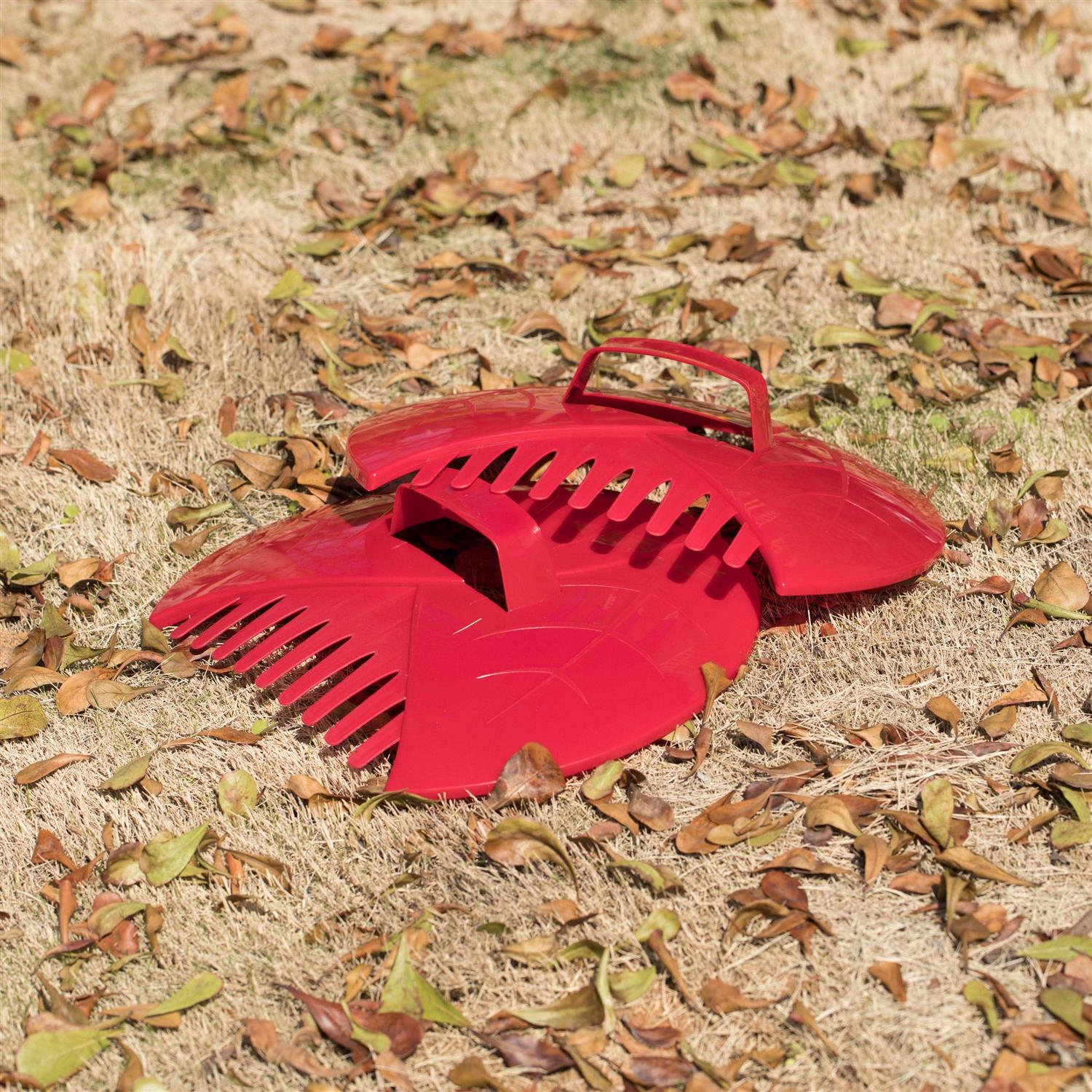 Gardenised Pair of Leaf Scoops Hand Rakes for Lawn and Garden Cleanup - Image 3