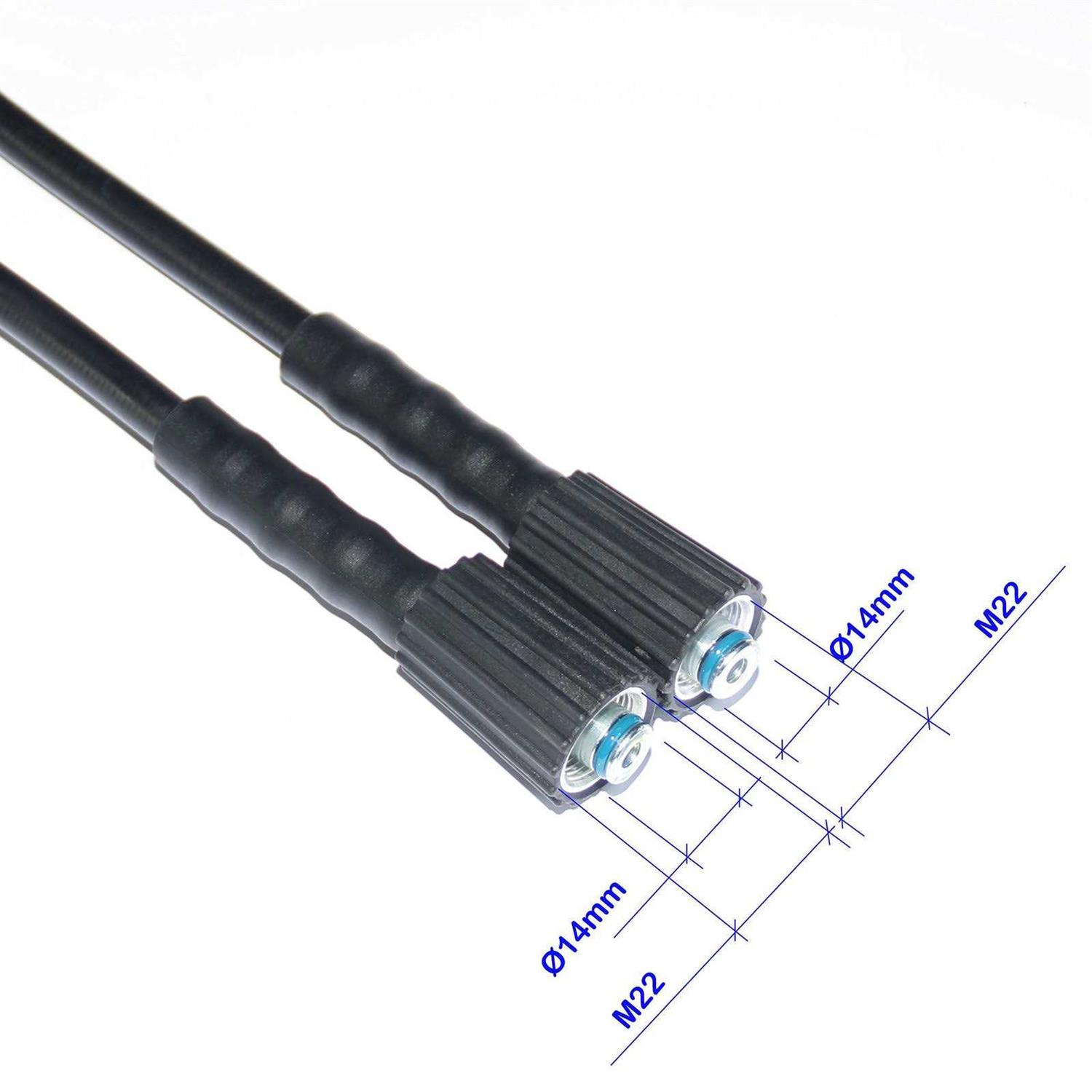 XZT 3000PSI High Pressure Washer Extension Hose with Adapter 25FT - Image 3