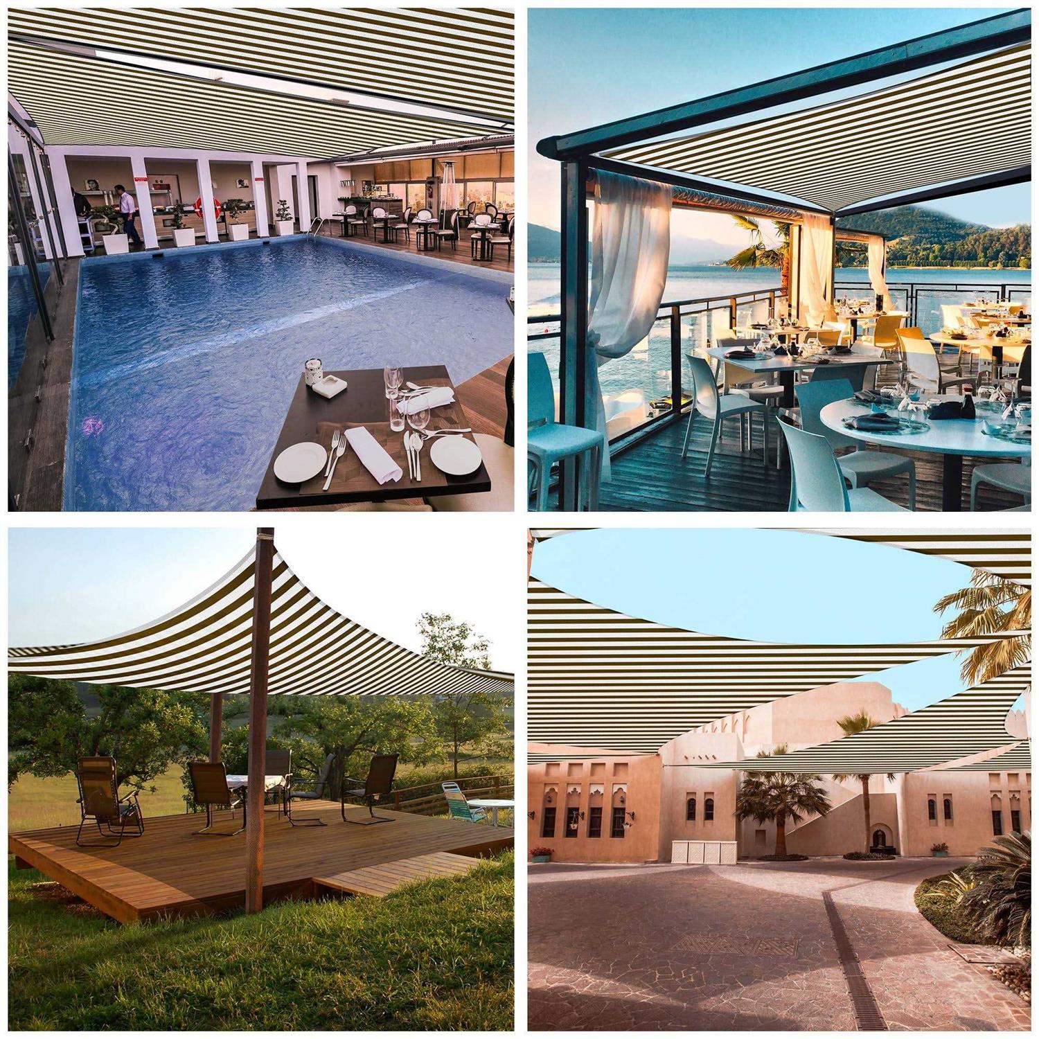 Lagarden 97% UV Block Rectangle Sun Shade Sail Canopy Outdoor Patio Pool - Image 4