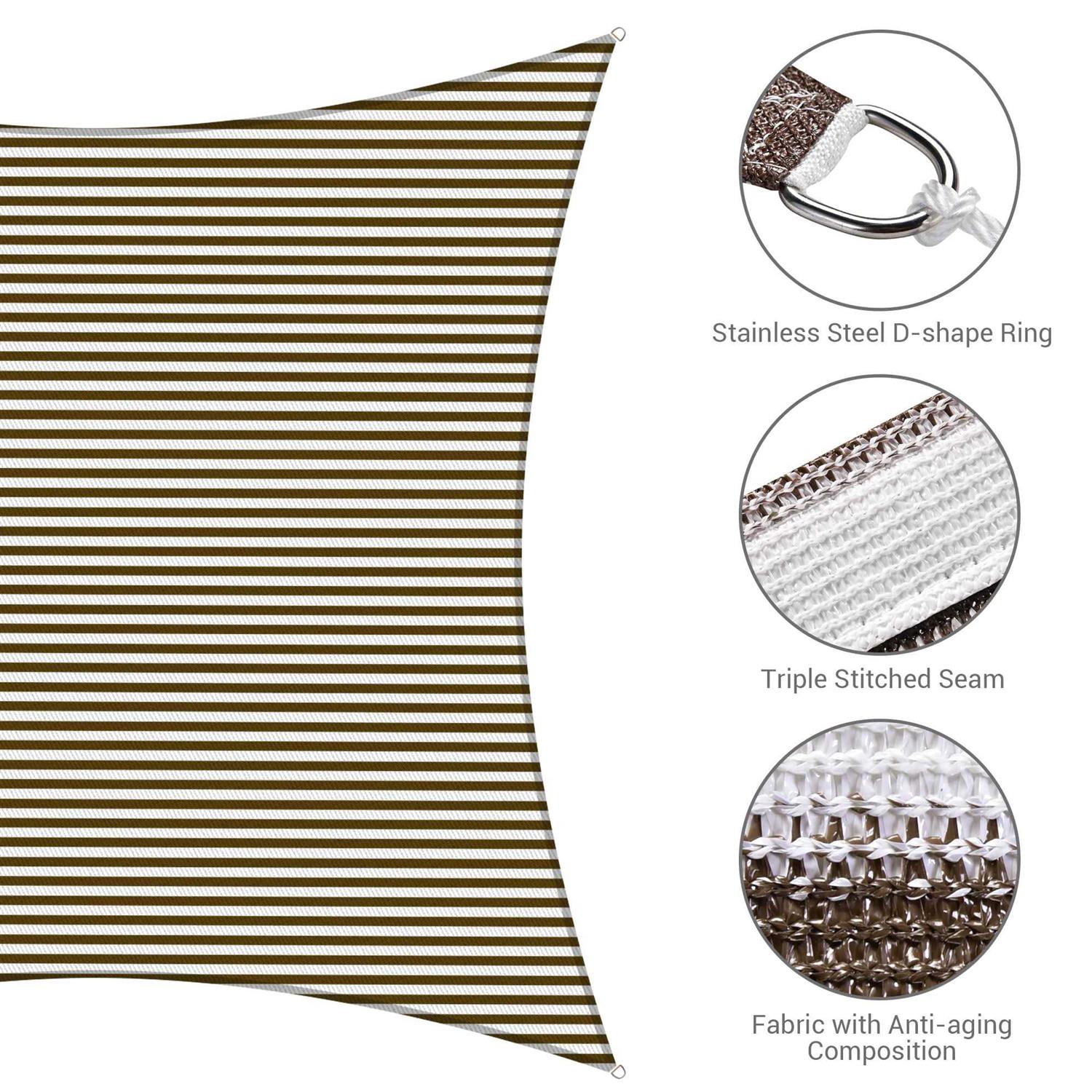 Lagarden 97% UV Block Rectangle Sun Shade Sail Canopy Outdoor Patio Pool - Image 5