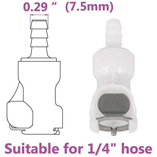 IRONSTAR Quick-Disconnect hose Barb Insert,Plastic Quick Connect Male/Female Coupling Connector,Apply to 1/4 Inner Diameter hose Female - Image 5