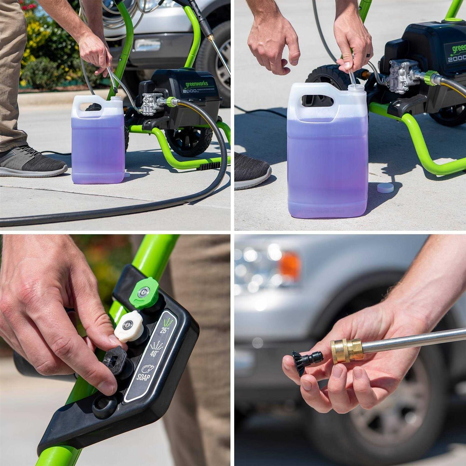 Greenworks 2000 PSI 2000-GPM Cold Water Electric Pressure Washer - Image 3