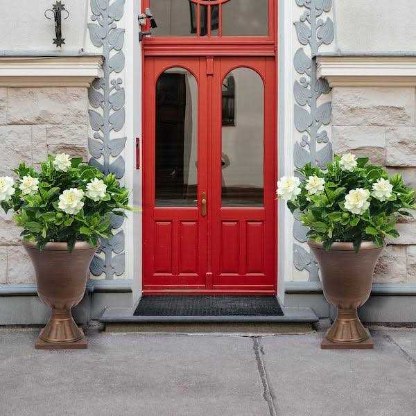 Worth Garden 15 in. x 22 Plastic Urn Planter - Image 3