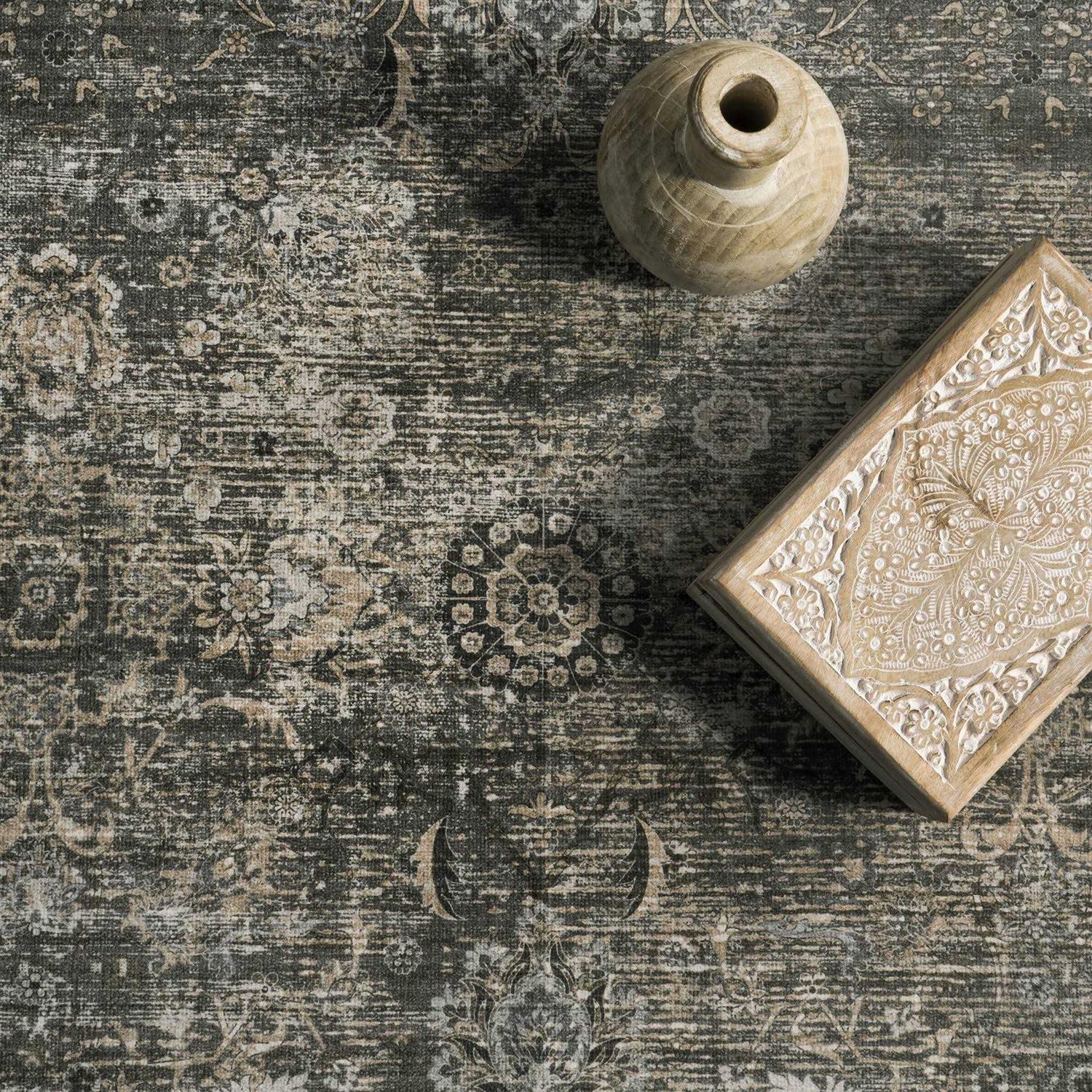 Lauren Liess x RugsUSA Bayberry Vintage Machine Washable Area Rug - Image 3