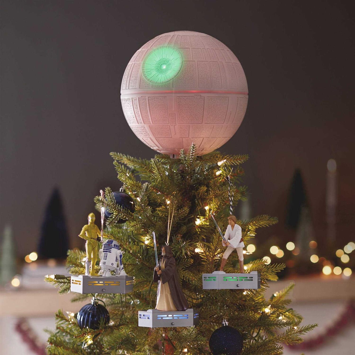Hallmark Star Wars A New Hope Collection Death Star Musical Tree Topper with Light - Image 3