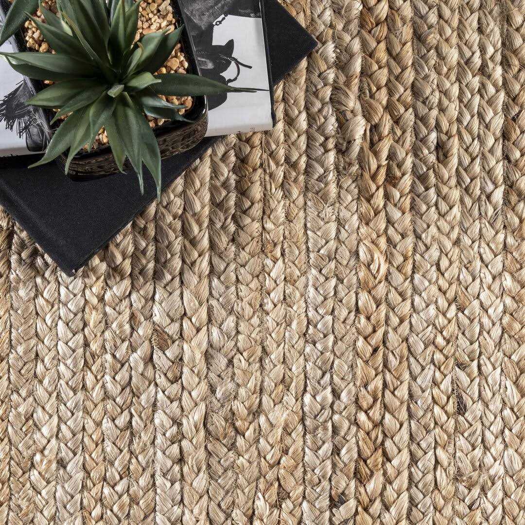 Hand Braided Jute/Sisal Natural Area Rug AllModern Rug - Image 3