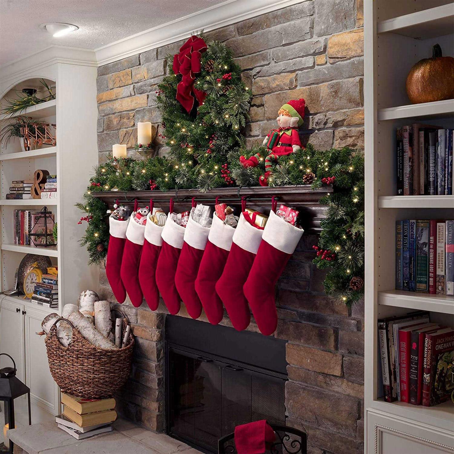 Haute Decor MantleClip Stocking Rod Stocking Holder - Image 3